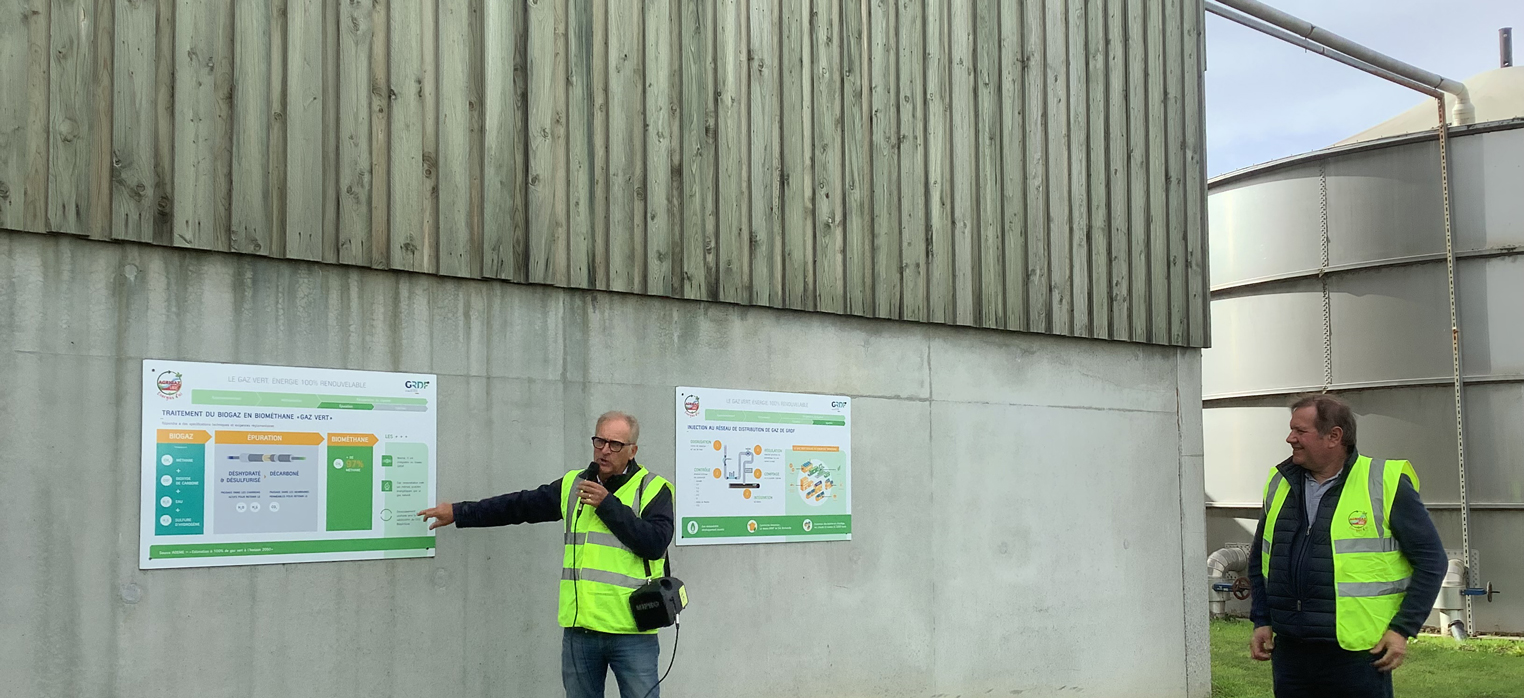 Transformation du biogaz en gaz vert